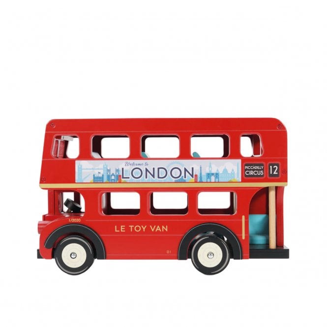 Le Toy Van Wooden London Bus Toy Vehicle