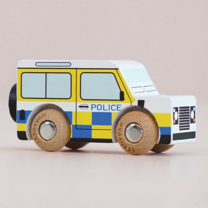 Le Toy Van Wooden Police Land Rover - Bobby