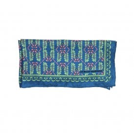 Albertine Bleu Blue Mini Silk Scarf