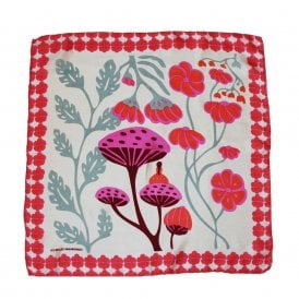 Alice Orange Mini Silk Scarf