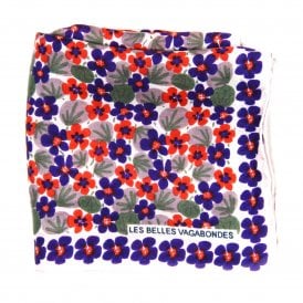 Capucine Prune Mini Silk Scarf