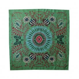 Marushka Green Mini Silk Scarf