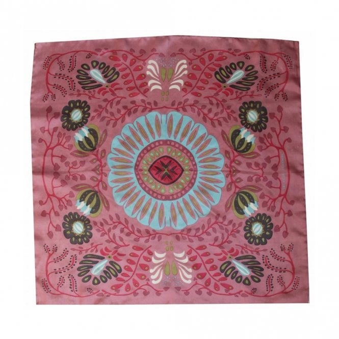 Les Belles Vagabondes Marushka Pink Mini Silk Scarf