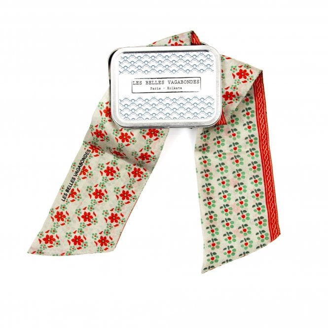 Les Belles Vagabondes Nicky Coral Silk Headband