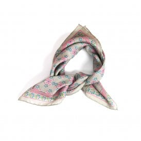 Rose Fuchsia Natasha Mini Silk Scarf