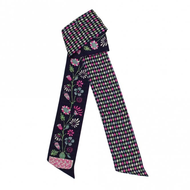 Les Belles Vagabondes Scarlett Prune Silk Headband