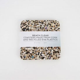 Beach Clean Square Coaster Set