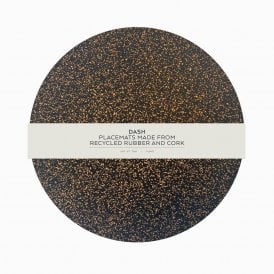 Dash Rubber & Cork Round Placemat Set