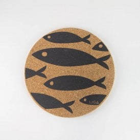 Fish Grey Cork Placemat