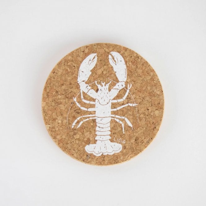 Liga Lobster Cork Coaster