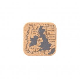 Shipping Forecast Cork Square Coaster Set