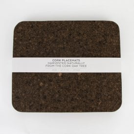 Smoked Cork Rectangular Placemat Set