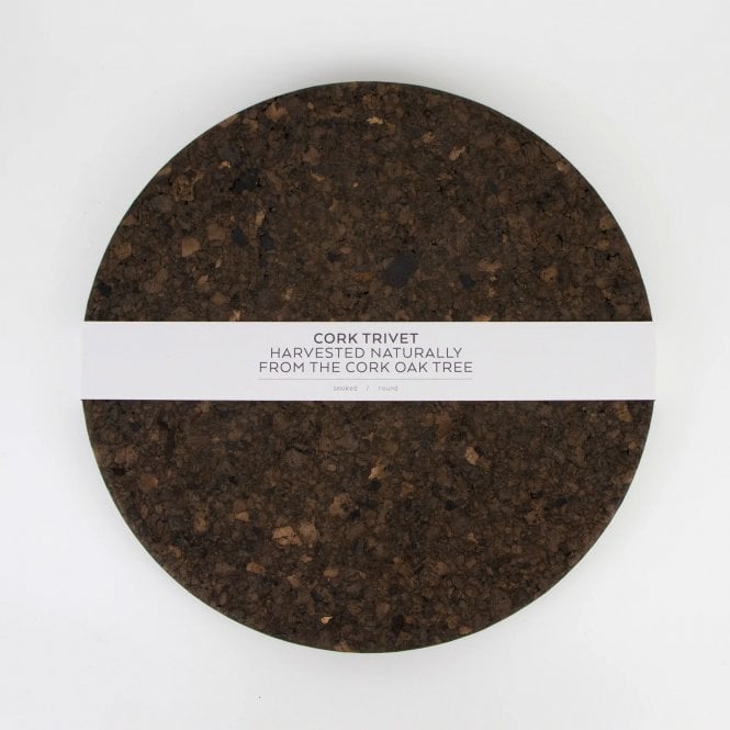 Liga Smoked Cork Round Trivet