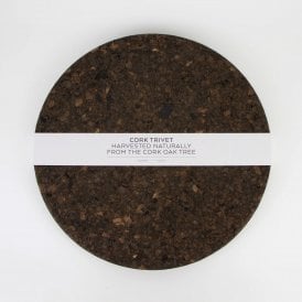 Smoked Cork Round Trivet