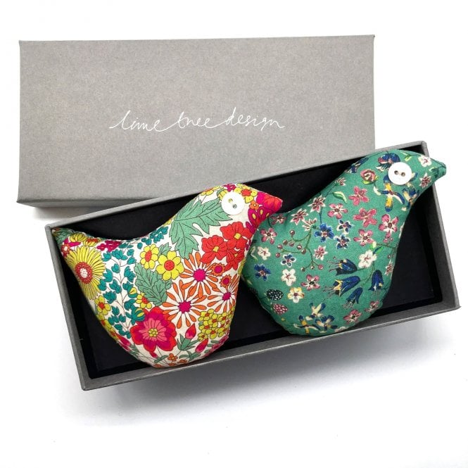 Lime Tree Design Chicken Licken Liberty Tana Lawn™ Box of 2 Lavender Birds