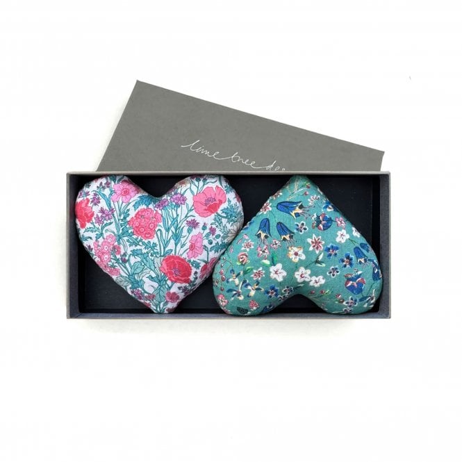 Lime Tree Design Fred & Ginger Box of 2 Lavender Hearts