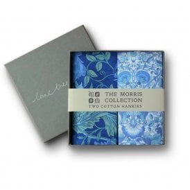 March Blue Liberty Tana Lawn™ 2 Hankies in Gift Box