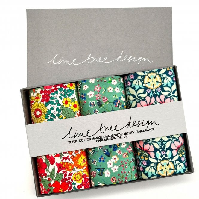 Lime Tree Design Mojito Liberty Tana Lawn™ Set of 3 Hankies