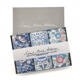 Periwinkle Liberty Tana Lawn Set of 3 Hankies