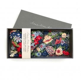 Thorpe Red Liberty Tana Lawn™ Box of 1 Lavender Heart & 1 Hanky