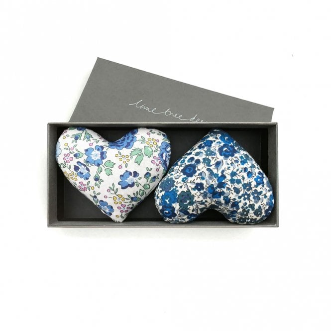 Lime Tree Design True Blue Liberty Tana Lawn™ Box of 2 Lavender Hearts