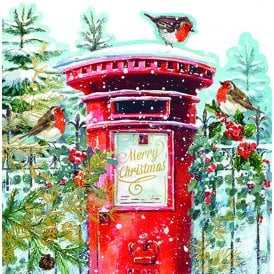 Around The Postbox Pack of 10 Christmas Cards