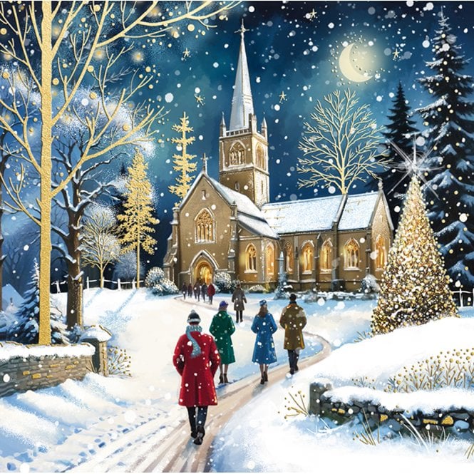 Ling Design Christmas Eve Pack of 10 Christmas Cards