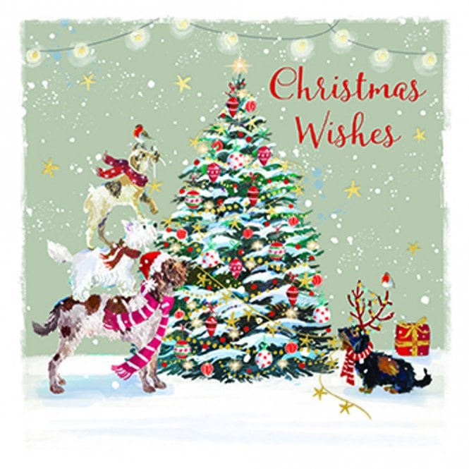 Ling Design Decorating The Christmas Tree Pack of 10 Christmas Cards