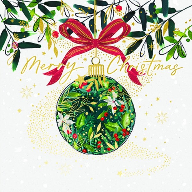 Ling Design Festive Bauble Pack of 5 Luxe Christmas Cards