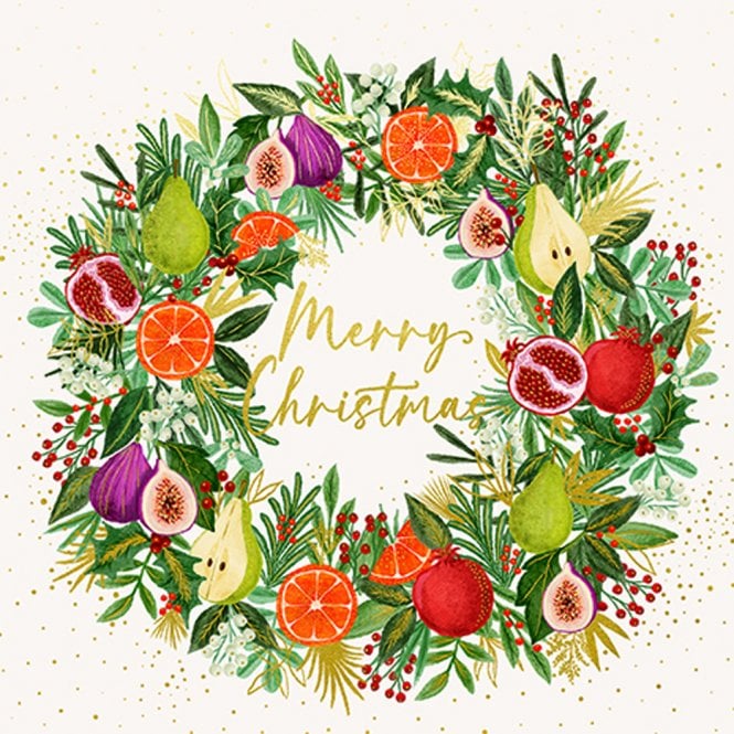 Ling Design Festive Fruits Wallet Pack of 8 Christmas Cards