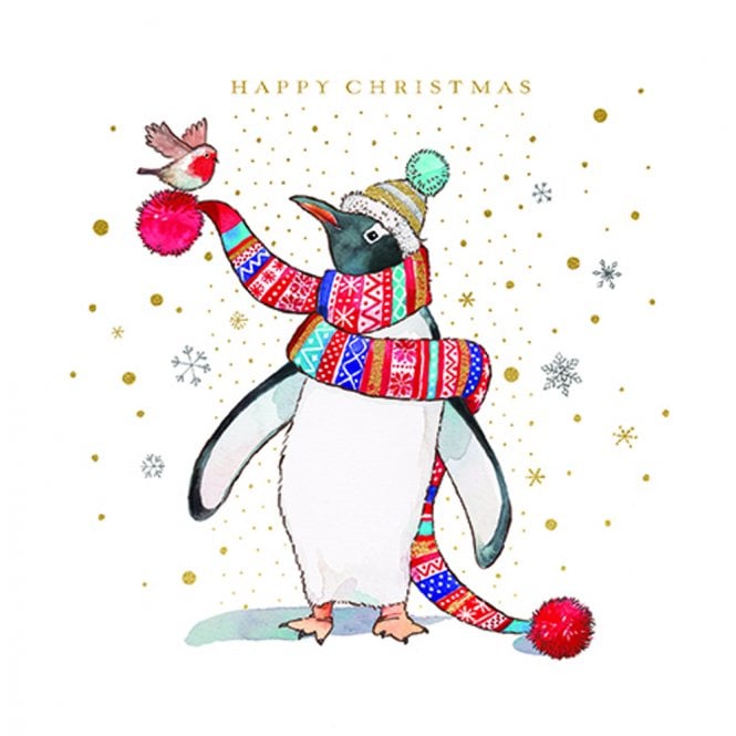 Ling Design Festive Penguins Wallet Pack of 8 Christmas Cards