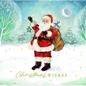 Festive Santa Pack of 10 Christmas Cards