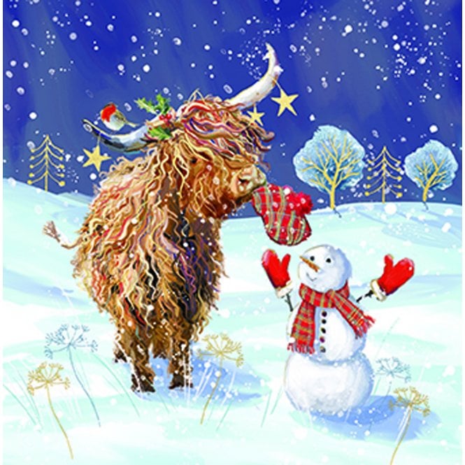 Ling Design Highland Friends Pack of 10 Christmas Cards