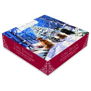 Lang Magical Wonderland Weihnachtskarten – Box Mit 18 Karten & 19 Umschlägen, Inkl. Glitzer