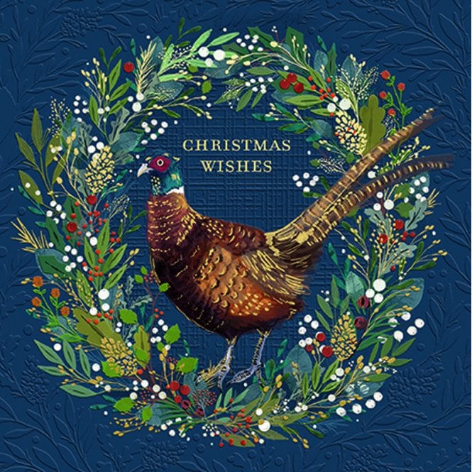 Ling Design Pheasant Flora Pack of 10 Christmas Cards