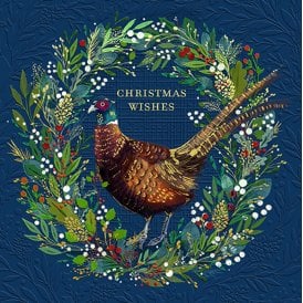 Pheasant Flora Pack of 10 Christmas Cards
