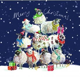 Sheep Stack Pack of 10 Christmas Cards