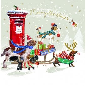 Sledging Fun Pack of 10 Christmas Cards