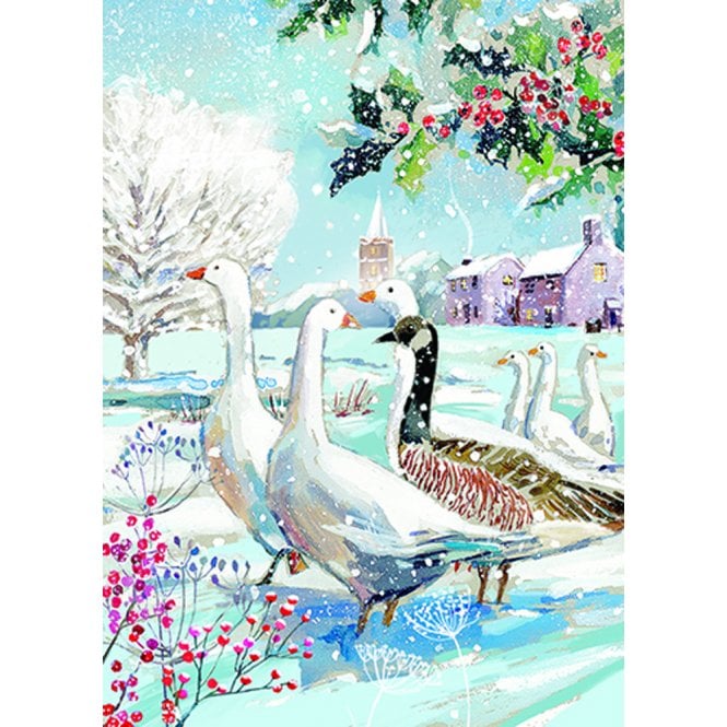 Ling Design Snowy Christmas Box of 24 Christmas Cards