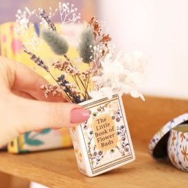 Ceramic Little Book of Flower Buds Tiny Vase