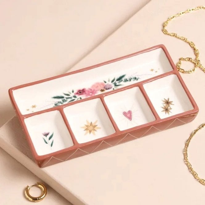 Lisa Angel Cosy Floral Heart Ceramic Trinket Tray