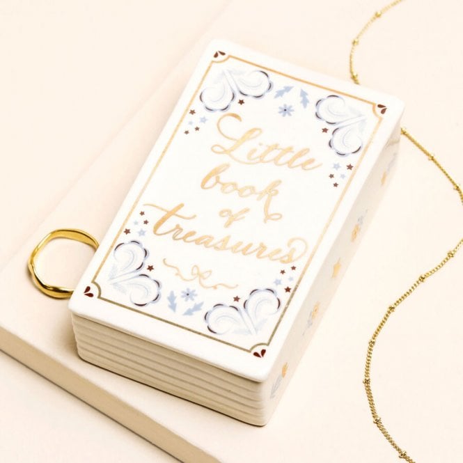 Lisa Angel Little Book of Treasures Ceramic Trinket Pot