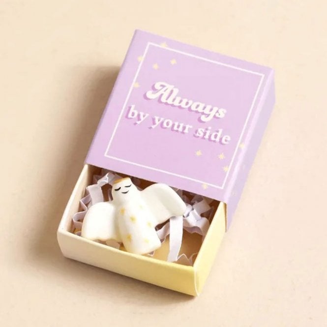 Lisa Angel Tiny Matchbox Ceramic Angel Token