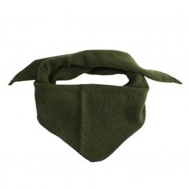 Medium Triangle Plain Scarf - Olive