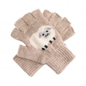 Mushroom Sheep Fingerless Gloves