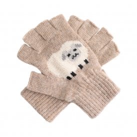 Mushroom Sheep Fingerless Gloves