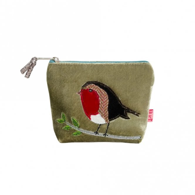 Lua Robin Fennel Velvet Mini Purse