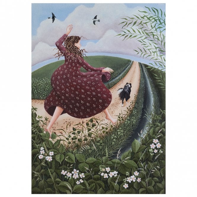 Lucy Almey Bird Along The Drive Card