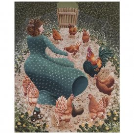 Chicken Lily Card