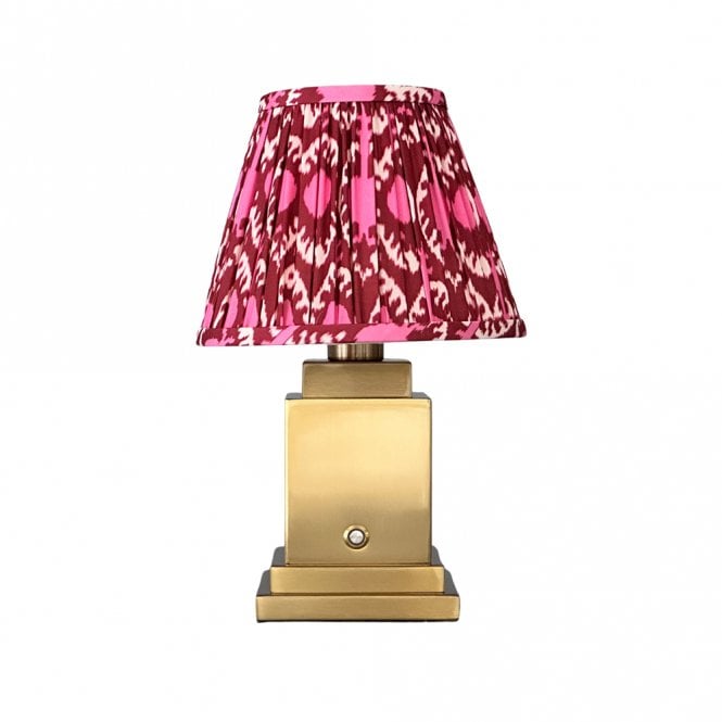 Ludlow Lighting Ludlow Ikat Pink Rechargeable Lamp